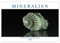 Mineralien (Wandkalender 2025 DIN A2 quer), CALVENDO Monatskalender