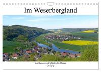 Im Weserbergland - Von Hannoversch Münden bis Minden (Wandkalender 2025 DIN A4 quer), CALVENDO Monatskalender