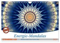 Energie-Mandalas in blau (Wandkalender 2025 DIN A4 quer), CALVENDO Monatskalender