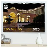 LAS VEGAS - by night (hochwertiger Premium Wandkalender 2025 DIN A2 quer), Kunstdruck in Hochglanz