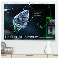 Ein Blick ins Universum - cglightNings digitale Welten (hochwertiger Premium Wandkalender 2025 DIN A2 quer), Kunstdruck in Hochglanz