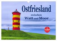 Ostfriesland - zwischen Watt und Moor (Wandkalender 2025 DIN A3 quer), CALVENDO Monatskalender