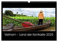 Vietnam – Land der Kontraste 2025 (Wandkalender 2025 DIN A3 quer), CALVENDO Monatskalender