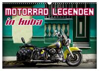 Motorrad Legenden in Kuba (Wandkalender 2025 DIN A3 quer), CALVENDO Monatskalender