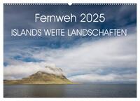 Fernweh 2025 – Islands weite Landschaften (Wandkalender 2025 DIN A2 quer), CALVENDO Monatskalender