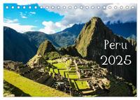 Peru 2025 (Tischkalender 2025 DIN A5 quer), CALVENDO Monatskalender