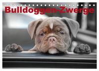 Bulldoggen-Zwerge (Tischkalender 2025 DIN A5 quer), CALVENDO Monatskalender