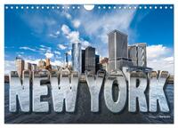 New York (Wandkalender 2025 DIN A4 quer), CALVENDO Monatskalender