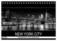 NEW YORK CITY Höhepunkte im Panoramaformat (Tischkalender 2025 DIN A5 quer), CALVENDO Monatskalender