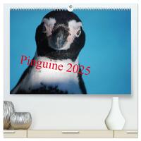 Pinguine 2025 (hochwertiger Premium Wandkalender 2025 DIN A2 quer), Kunstdruck in Hochglanz