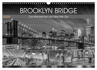 BROOKLYN BRIDGE Das Wahrzeichen von New York City (Wandkalender 2025 DIN A3 quer), CALVENDO Monatskalender