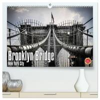 Brooklyn Bridge - New York City (hochwertiger Premium Wandkalender 2025 DIN A2 quer), Kunstdruck in Hochglanz