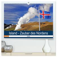 Island - Zauber des Nordens (hochwertiger Premium Wandkalender 2025 DIN A2 quer), Kunstdruck in Hochglanz