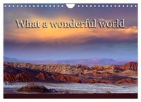 What a wonderful world (Wandkalender 2025 DIN A4 quer), CALVENDO Monatskalender