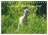 Tiere auf dem Bauernhof (Tischkalender 2025 DIN A5 quer), CALVENDO Monatskalender