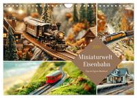 Miniaturwelt Eisenbahn - Zug um Zug ins Abenteuer (Wandkalender 2025 DIN A4 quer), CALVENDO Monatskalender