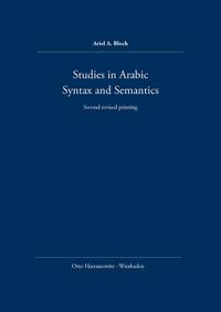 Studies in Arabic Syntax and Semantics