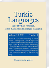 Turkic Languages 29 (2025) 1