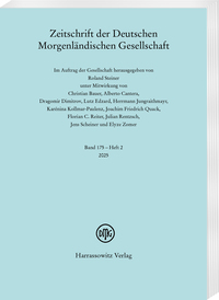Zeitschrift der Deutschen Morgenländischen Gesellschaft 175 (2025) 2