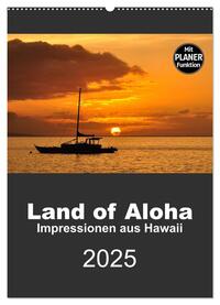 Hawaii - Land of Aloha (Wandkalender 2025 DIN A2 hoch), CALVENDO Monatskalender