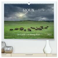 Sioux Im Lande von Sitting Bull (hochwertiger Premium Wandkalender 2025 DIN A2 quer), Kunstdruck in Hochglanz