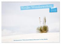 Weiße Wunderwelten - White Sands National Monument (Wandkalender 2025 DIN A3 quer), CALVENDO Monatskalender