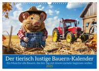 Der tierisch lustige Bauern-Kalender (Wandkalender 2025 DIN A3 quer), CALVENDO Monatskalender