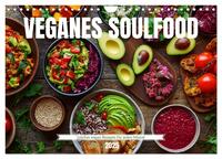 Veganes Soulfood - Leichte vegan Rezepte für jeden Monat (Wandkalender 2025 DIN A4 quer), CALVENDO Monatskalender