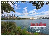 Australien - Highlights Ostküste (Tischkalender 2026 DIN A5 quer), CALVENDO Monatskalender