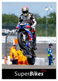 SuperBikes (Tischkalender 2026 DIN A5 hoch), CALVENDO Monatskalender