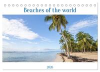 Beaches of the world (Desk Calendar 2026 DIN A5 landscape), CALVENDO 12 Month DeskCalendar