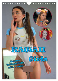 KAWAII GIRLS (Wandkalender 2026 DIN A4 hoch), CALVENDO Monatskalender