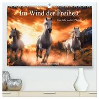 Im Wind der Freiheit - Ein Jahr voller Pferde (hochwertiger Premium Wandkalender 2026 DIN A2 quer), Kunstdruck in Hochglanz