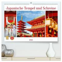 Japanische Tempel und Schreine (hochwertiger Premium Wandkalender 2026 DIN A2 quer), Kunstdruck in Hochglanz