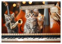 Miau-sikalische Momente (Wandkalender 2026 DIN A3 quer), CALVENDO Monatskalender