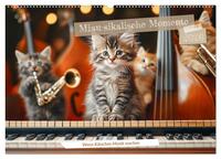 Miau-sikalische Momente (Wandkalender 2026 DIN A2 quer), CALVENDO Monatskalender