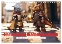 Eine seltsame Drachengeschichte (Wandkalender 2026 DIN A4 quer), CALVENDO Monatskalender