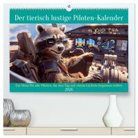 Der tierisch lustige Piloten-Kalender (hochwertiger Premium Wandkalender 2026 DIN A2 quer), Kunstdruck in Hochglanz
