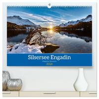 Silsersee Engadin (hochwertiger Premium Wandkalender 2026 DIN A2 quer), Kunstdruck in Hochglanz