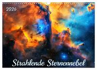Strahlende Sternennebel (Wandkalender 2026 DIN A3 quer), CALVENDO Monatskalender