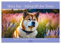 Akita Inu - Inbegriff der Treue (Wandkalender 2026 DIN A2 quer), CALVENDO Monatskalender