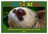 Costa Rica - Naturparadies zwischen Karibik und Pazifik (Wandkalender 2026 DIN A3 quer), CALVENDO Monatskalender