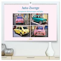 Auto-Zwerge - Europäische Kleinstwagen auf Kuba (hochwertiger Premium Wandkalender 2026 DIN A2 quer), Kunstdruck in Hochglanz