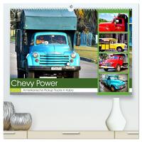 CHEVY POWER - Amerikanische Pickup Trucks in Kuba (hochwertiger Premium Wandkalender 2026 DIN A2 quer), Kunstdruck in Hochglanz