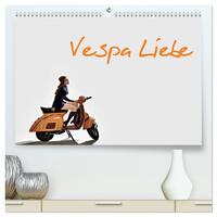 Vespa Liebe (hochwertiger Premium Wandkalender 2026 DIN A2 quer), Kunstdruck in Hochglanz