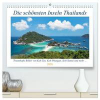 Die schönsten Inseln Thailands (hochwertiger Premium Wandkalender 2026 DIN A2 quer), Kunstdruck in Hochglanz