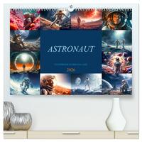 Astronaut - Unterwegs in der Galaxie (hochwertiger Premium Wandkalender 2026 DIN A2 quer), Kunstdruck in Hochglanz