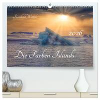 Die Farben Islands (hochwertiger Premium Wandkalender 2026 DIN A2 quer), Kunstdruck in Hochglanz