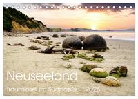 Neuseeland Trauminsel im Südpazifik (Tischkalender 2026 DIN A5 quer), CALVENDO Monatskalender