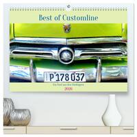Best of Customline - Ein Ford aus den Fünfzigern (hochwertiger Premium Wandkalender 2026 DIN A2 quer), Kunstdruck in Hochglanz